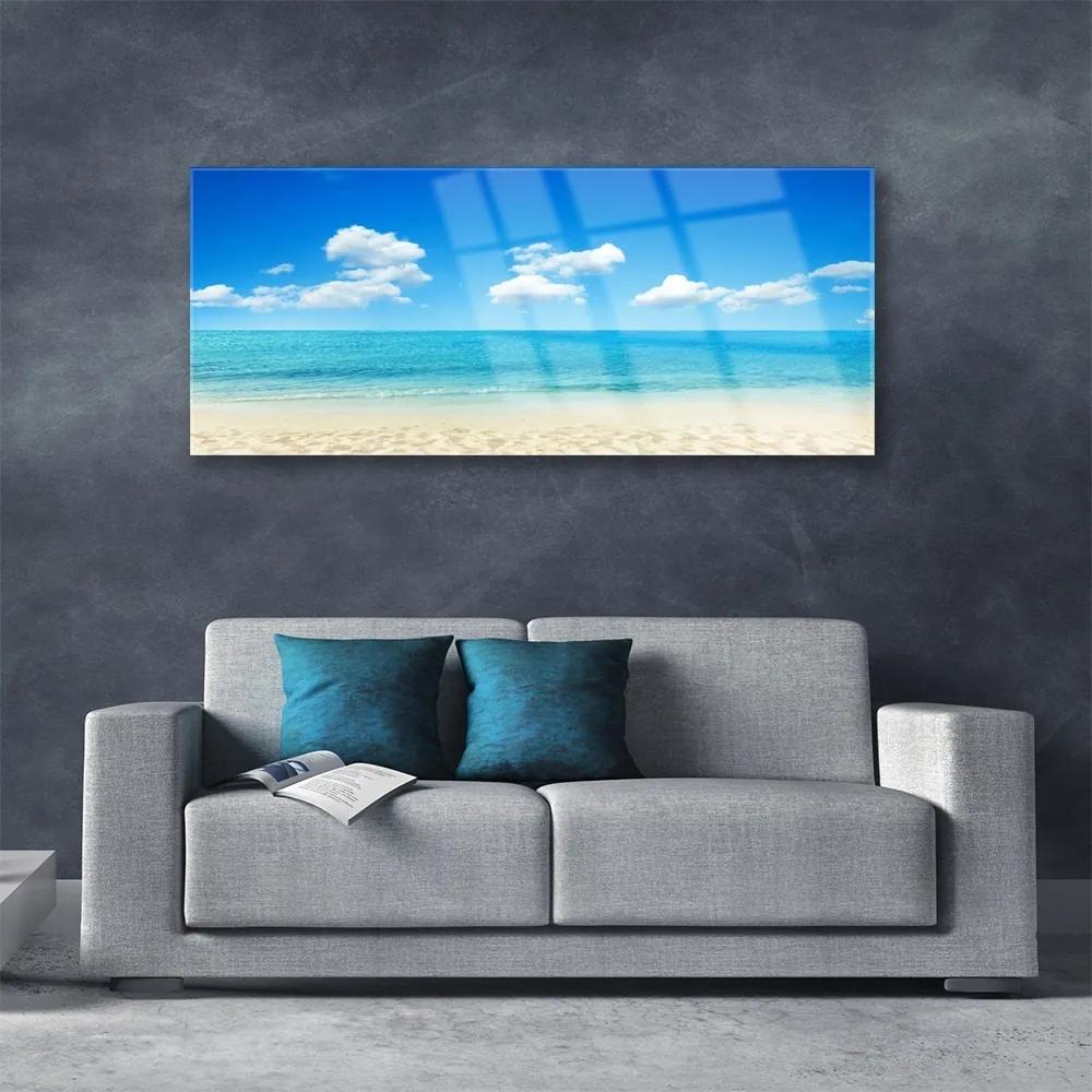 Obraz plexi More modré nebo 125x50 cm