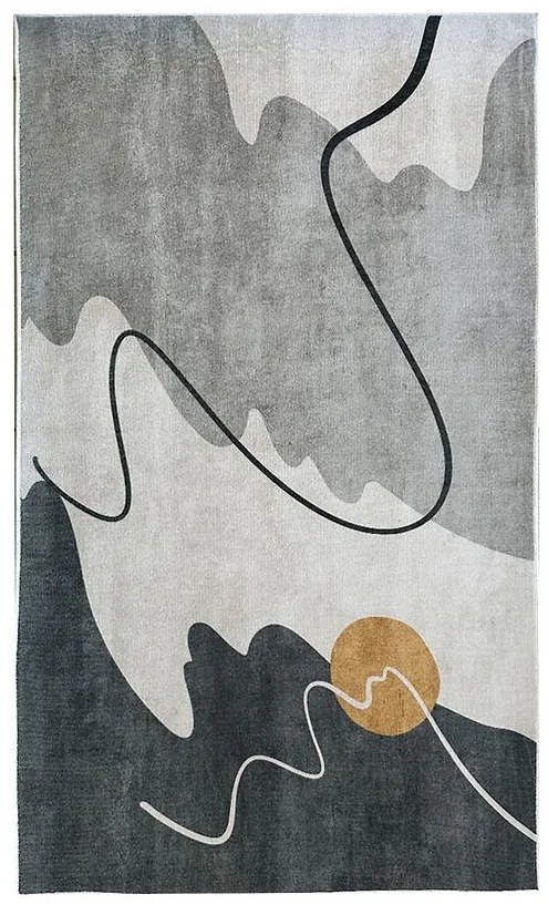 Tlačený koberec Loren 1,4/1,9 LBL 37 sivá