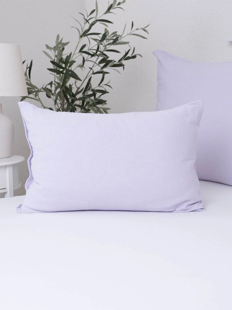 Mušelínová obliečka na vankúš 40 x 60 cm - Alexia lila