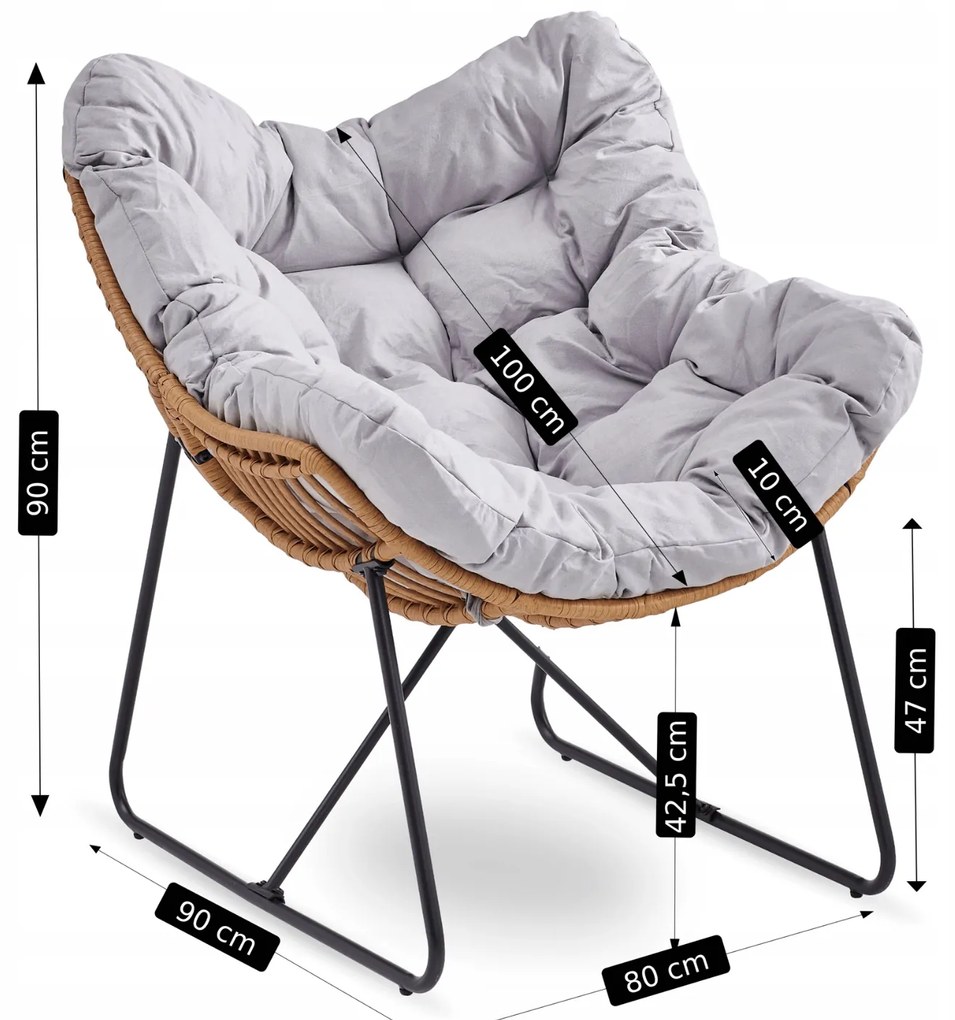 PROXIMA.store - Relax­­ačné kreslo FIN FARBA: béžová