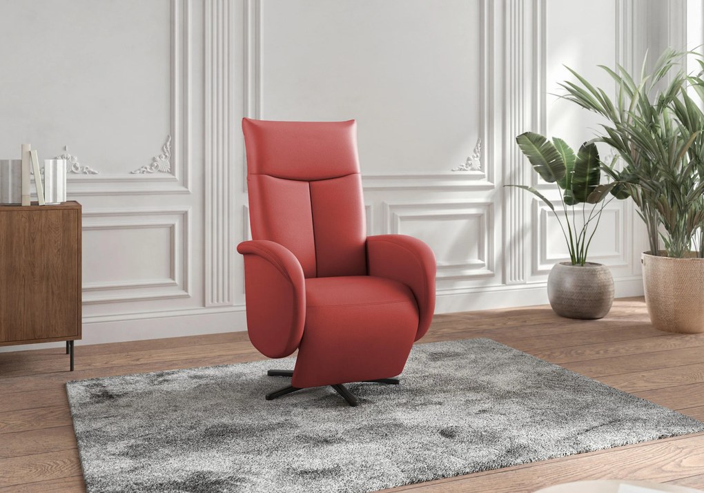 XXXLutz RELAXAČNÉ KRESLO, koža, červená Sit & More - Online Only obývacie izby - 00014401627K
