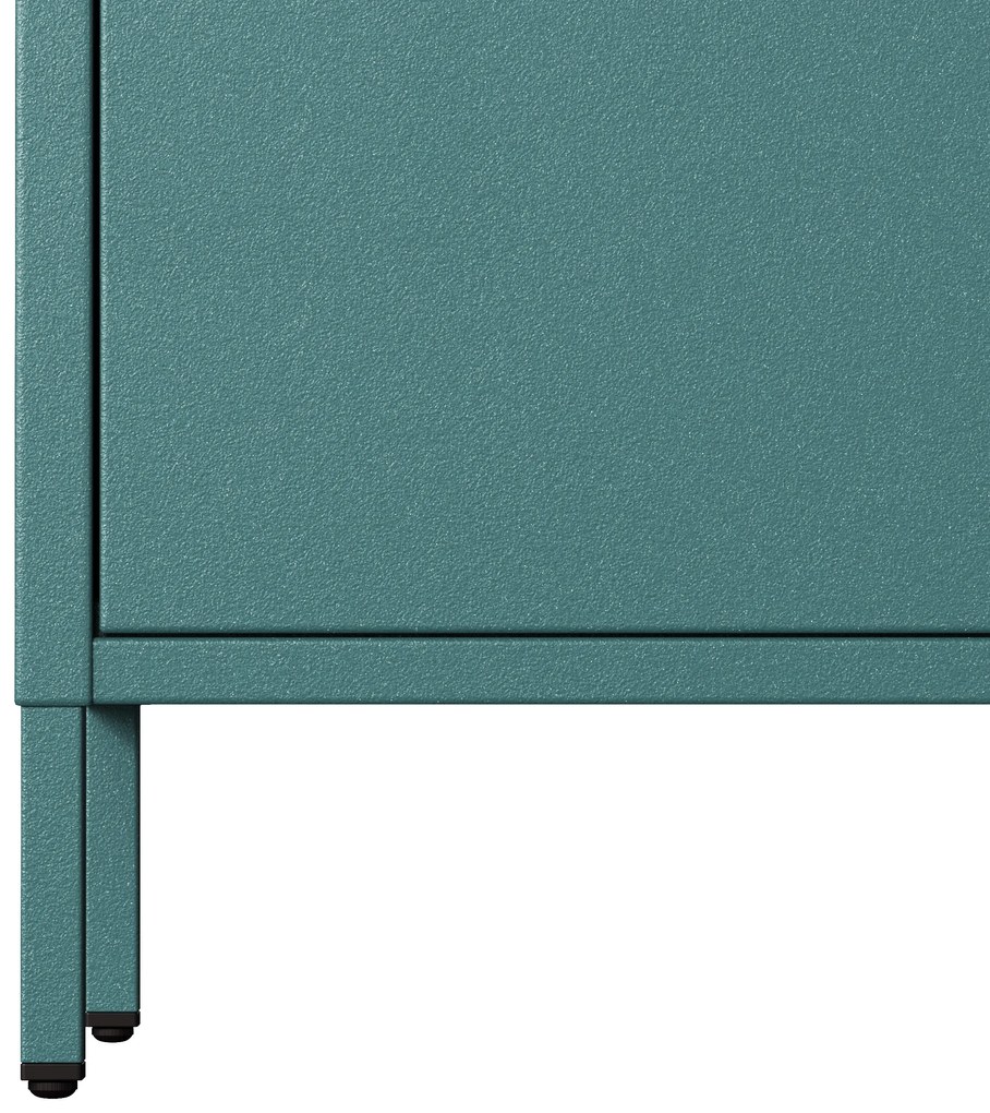 Skrinka do obývačky s policami VITO, 800 x 1015 x 400 mm, Modern: morská farba