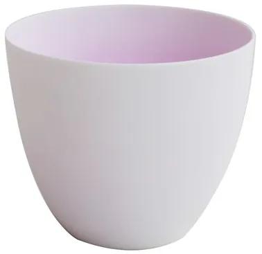 Svietnik NEON P:7,2 cm V:6,4 cm levanduľovo biely, Asa Selection, keramika, P: 7,2 cm V: 6,4 cm, levanduľová, biela