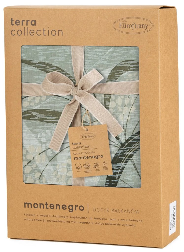 BAVLNENÉ OBLIEČKY TERRA COLLECTION MONTENEGRO6 200X220 CM, 2KS 70X80 CM VZOROVANÉ