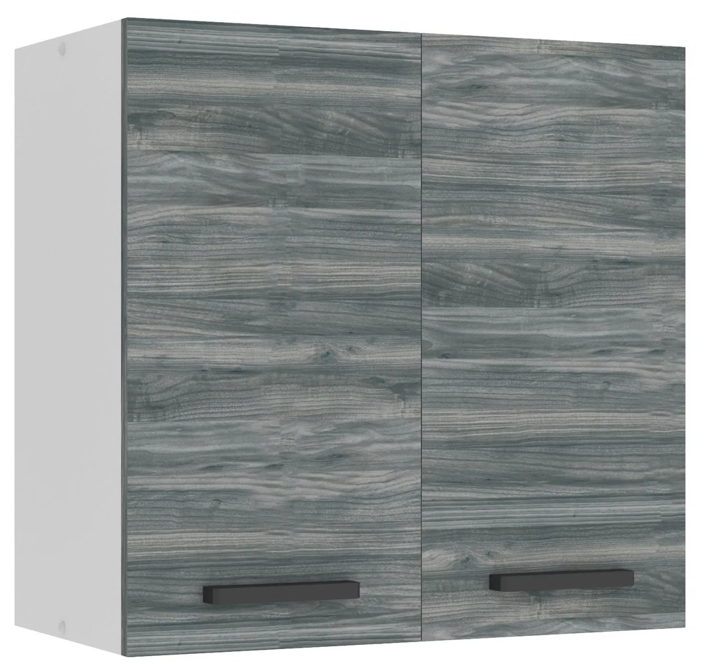 Kuchynská skrinka Belini Premium Full Version horná 60 cm šedý antracit Glamour Wood