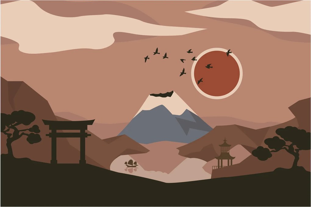 Obraz - Japonsko N⁰1 (90x60 cm)