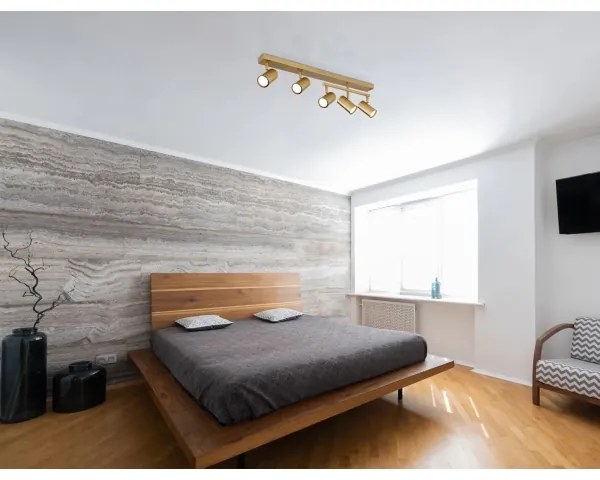 Globo 57911-5GO - Bodové svietidlo ROBBY 5xGU10/35W/230V zlatá