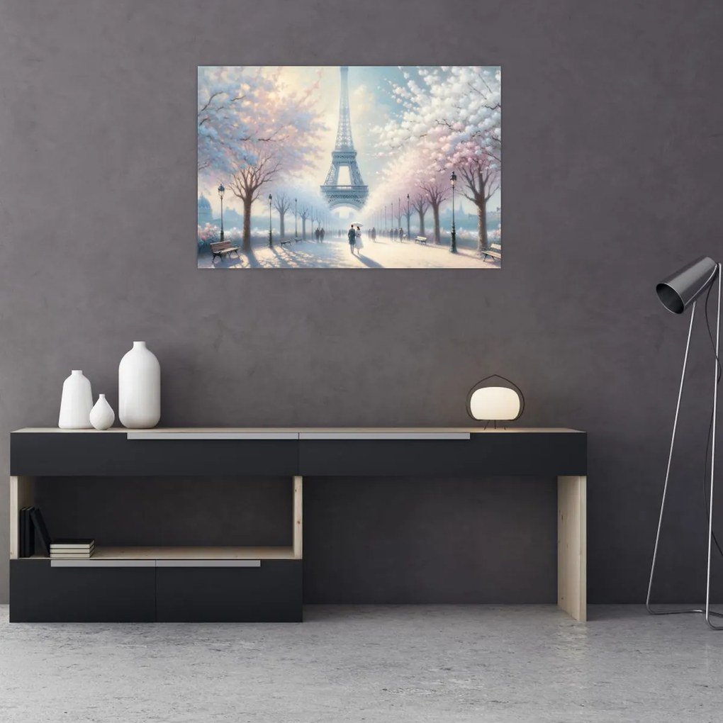 Obraz - Maľba z Paríža (90x60 cm)