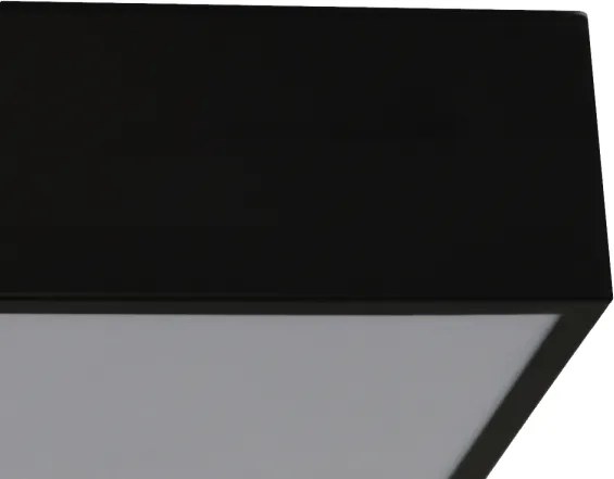 LED stropné svietidlo LED/215W/230V 3000/4000/6500K 80x80 cm čierne