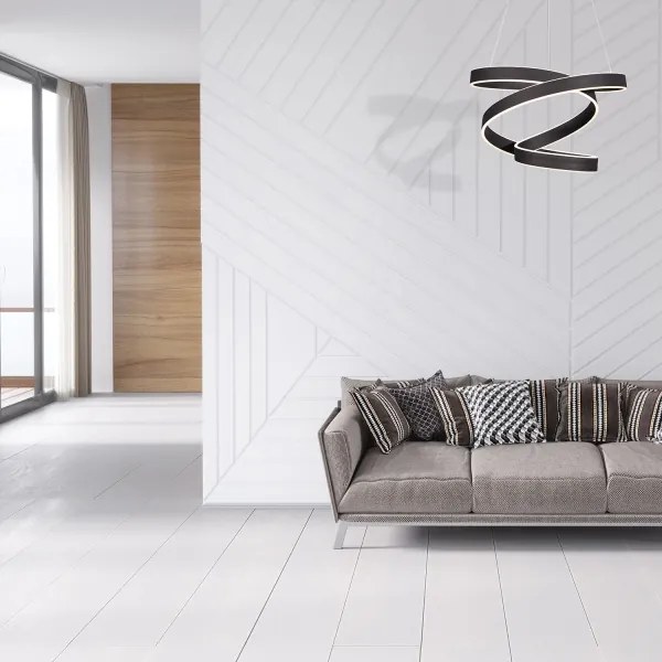 LED Luster na lanku ANDROMEDA LED/45W/230V