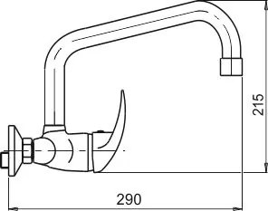 Novaservis Metalia 55, drezová umývadlová batéria 150 mm, chrómová, 55031,0