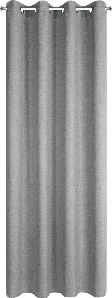 ZÁVES NA KRÚŽKOCH JULA2 140X250 CM STRIEBORNÁ