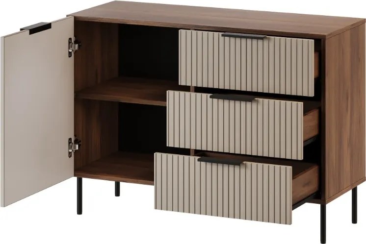 KOMODA FLORENCE WARMSKÝ ORECH / KAŠMÍR 104 cm