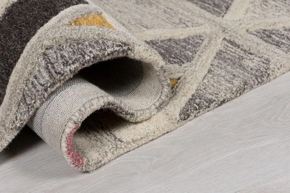 Flair Rugs koberce Kusový koberec Moda River Grey / Multi - 200x290 cm