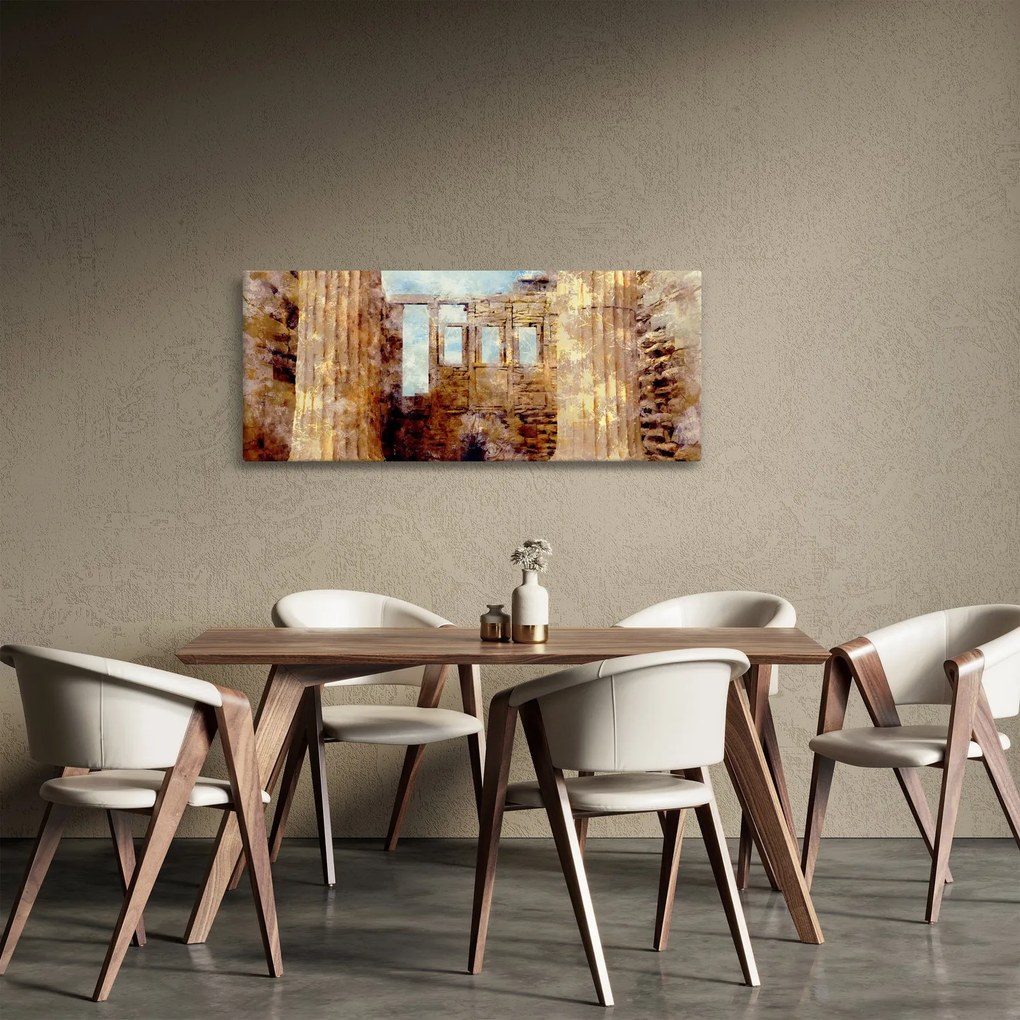 Obraz - Érechthéion, Atény, Grécko (120x50 cm)
