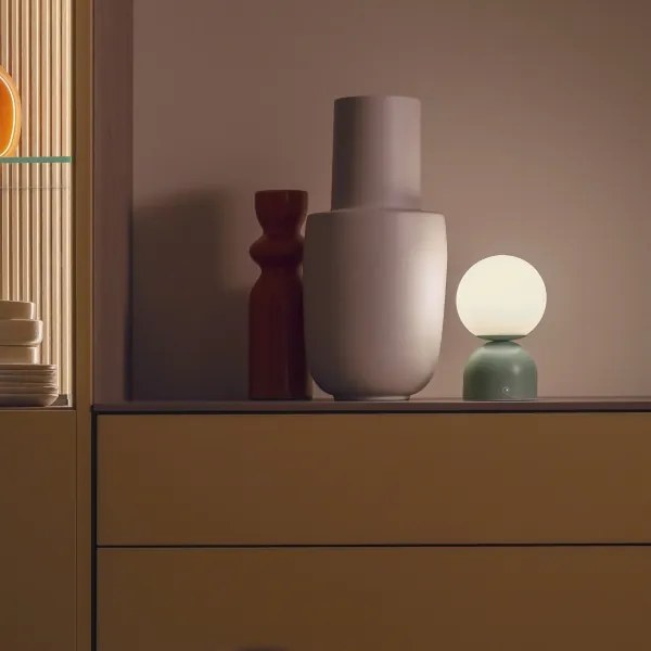 Schöner Wohnen 19218-43 - LED stmievateľná stolná lampa RUDI LED/1,2W/5V zelená