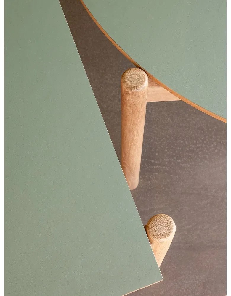 Jedálenský stôl z dubového dreva 107x190 cm Oblique – Hübsch