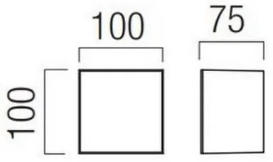 Redo 90322 - LED Vonkajšie nástenné svietidlo KODIAK LED/5W/230V IP65 biela/čierna