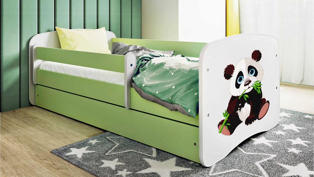 XXXLutz POSTEĽ PRE DETI A MLÁDEŽ 80/160 cm, zelená, biela MID.YOU - Detské izby - 00214200023L