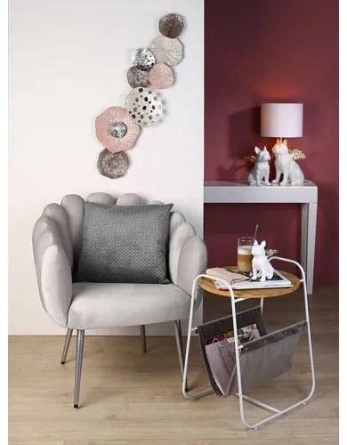 Dekor svietidlo white & gold BULLDOG