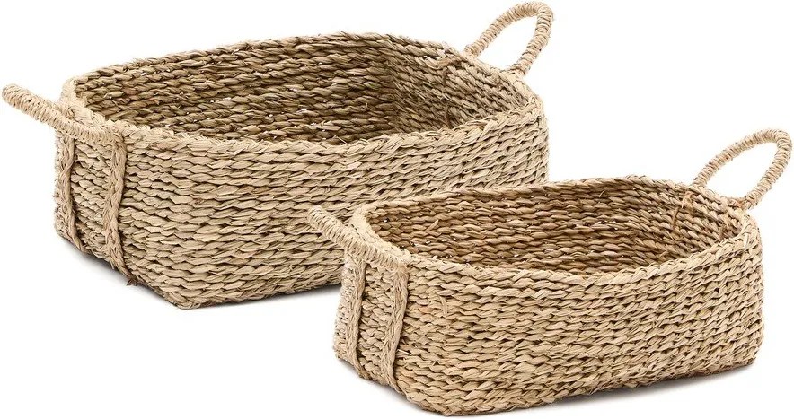 Košíky v súprave 2 ks z vodného hyacintu 34x24x19 cm Milly – Kave Home