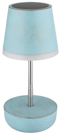 Globo 36638B - LED Solárna lampa 10xLED/0,06W/3V IP44 modrá