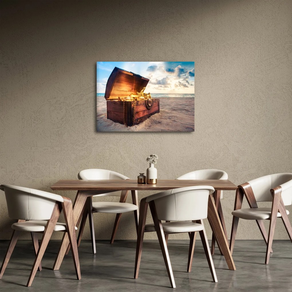 Obraz - Poklad na pláži (70x50 cm)