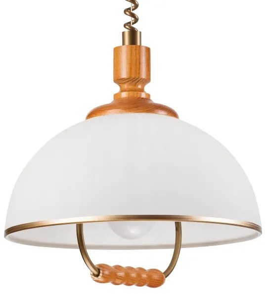 Sťahovací luster RAMONA 1xE27/60W/230V béžová/hnedá