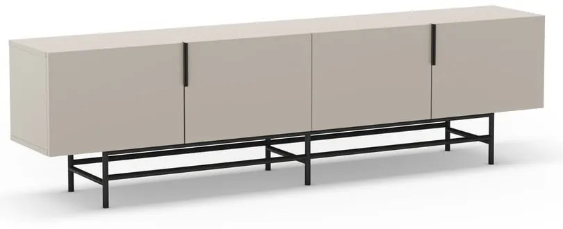 Krémový TV stolík 200x54,5 cm Eldia – Marckeric