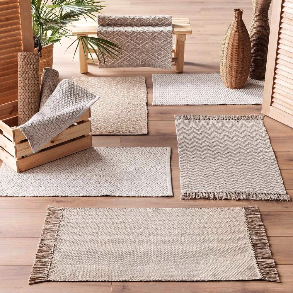 Krémový prateľný koberec 50x80 cm Alivia – douceur d'intérieur