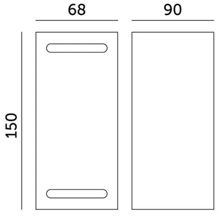 Vonkajšie nástenné svietidlo QUERK 2xGU10/35W/230V IP54 15 cm čierna
