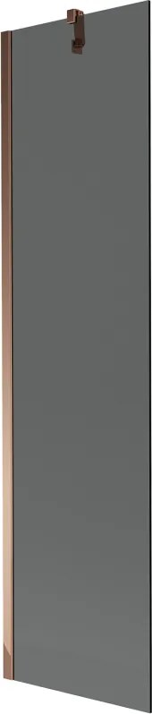 Mexen Next vaňová zástena jednokrídlová 50 x 150 cm, Grafitová čierna, Zlatoružová - 895-050-000-00-40-60