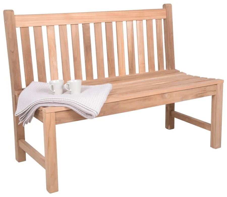 Drevená záhradná lavica v prírodnej farbe Solo – Garden Pleasure