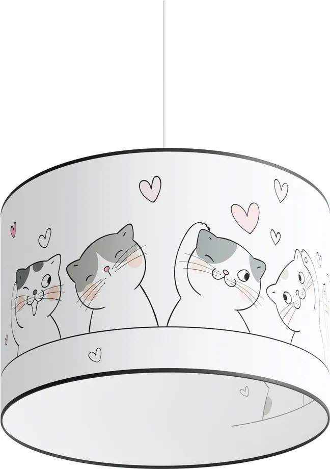 Biele detské svietidlo Puss – Sollux