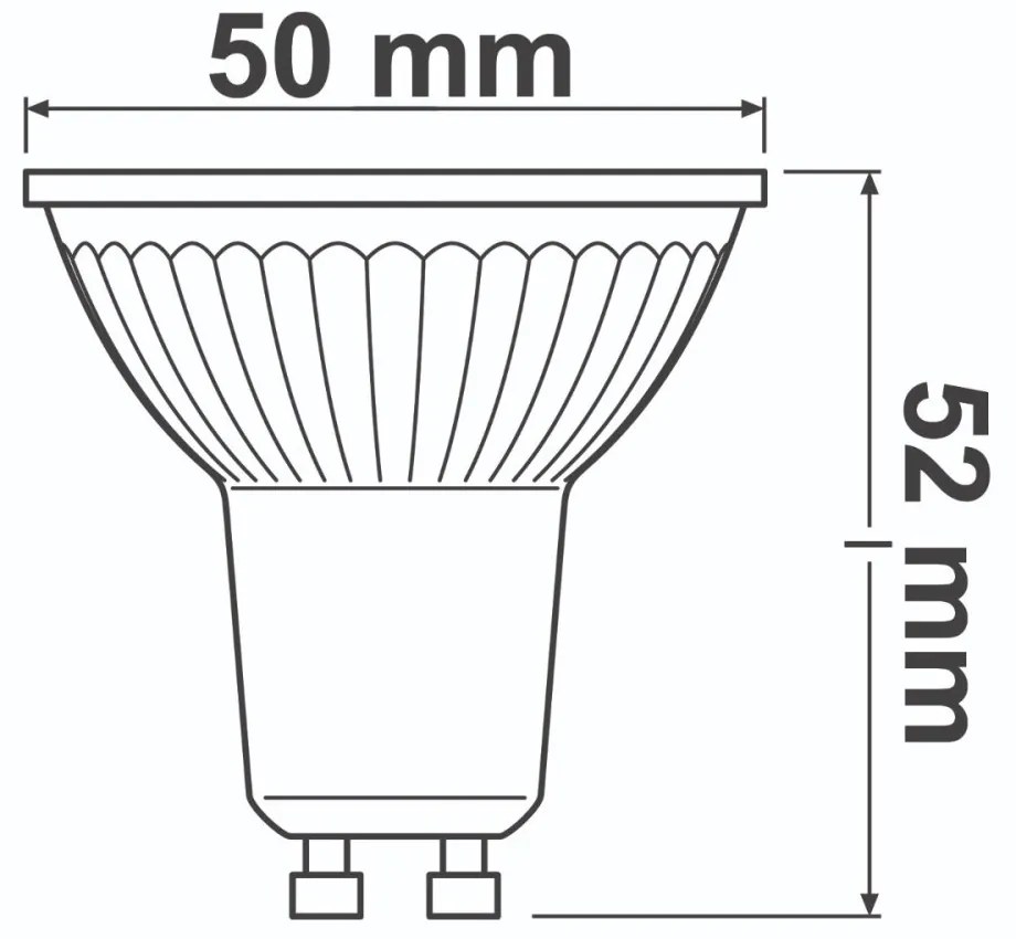 LED žiarovka GU10 4,3W = 50W 350lm 2700K Warm 36° OSRAM Parathom