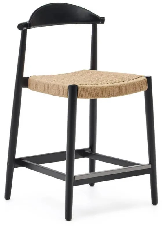 Barová stolička glynis 62 cm čierna MUZZA