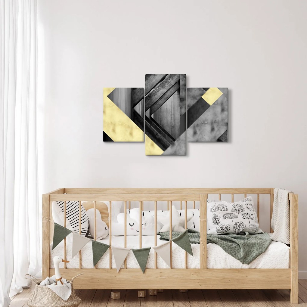 Obraz - Textúrované tvary (90x60 cm)