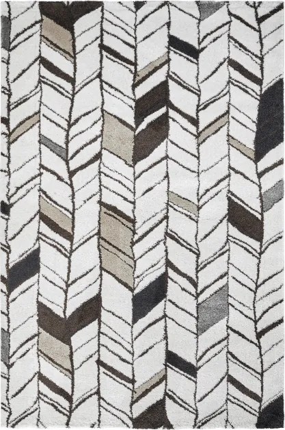 Obsession 80x150 cm Kusový koberec SOHO 841 WHITE, biela, šedá, obývacia izba