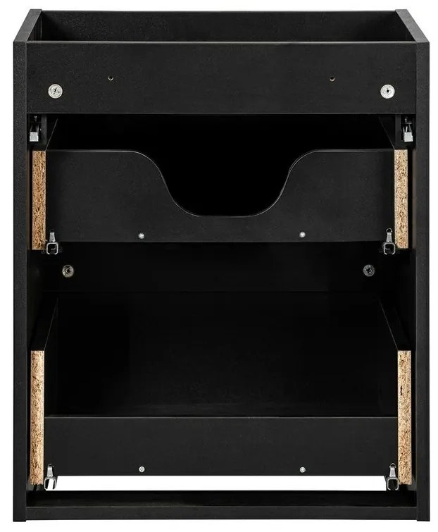 Umyvadlová skrinka Nova Black D2 82-50-2S čierna