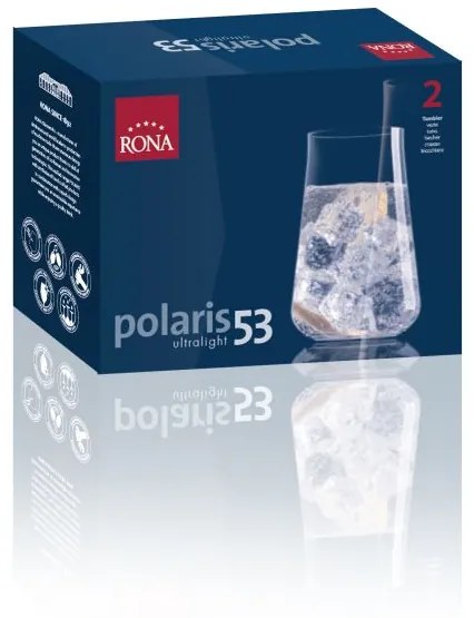 RONA 2x Pohár na nápoje POLARIS 530ml