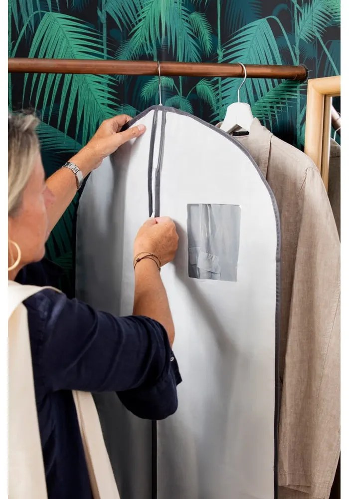 Biely závesný obal na oblečenie Compactor Suit Bag White