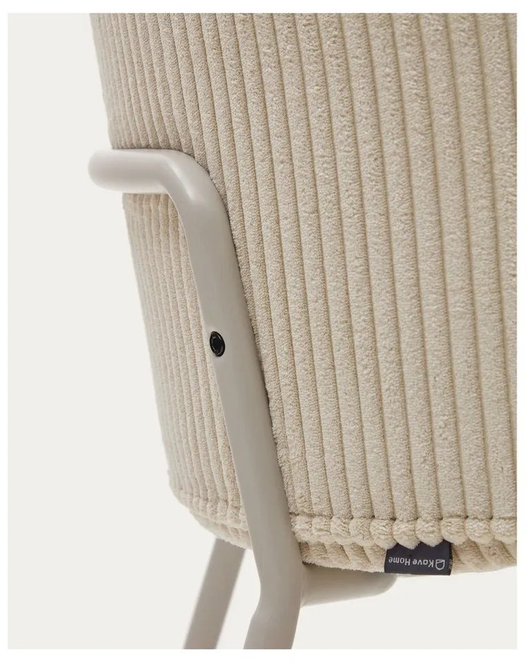 Béžové čalúnené jedálenské kreslá v súprave 2 ks Yunia – Kave Home