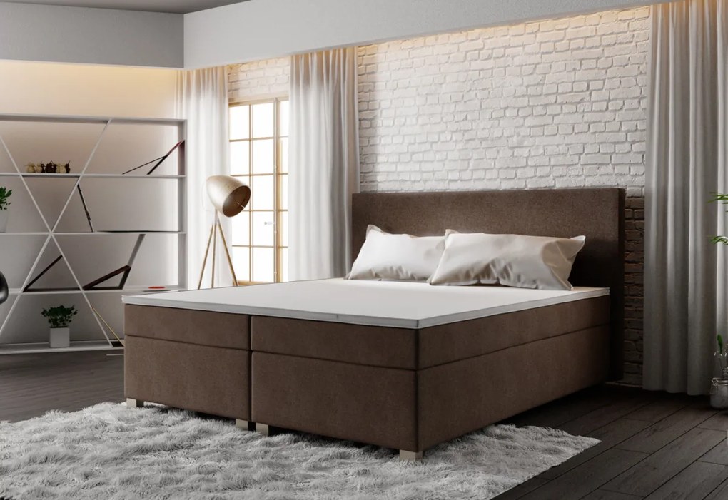 Posteľ Boxspring SIMPLE + rošt + matrac, 180x200, Cosmic 160