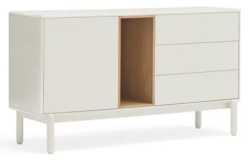Krémovobiela komoda 140x76x40 cm Corvo – Teulat