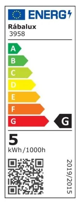 Rabalux 3958 Balor stolové svietidlo LED 5W/320lm 4000K čierna, biela