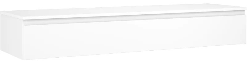 Mexen Orio, kúpeľňová skrinka 160 cm s hornou časťou, 1 zásuvka, biela matná, 91A10-16023-1-BFC01