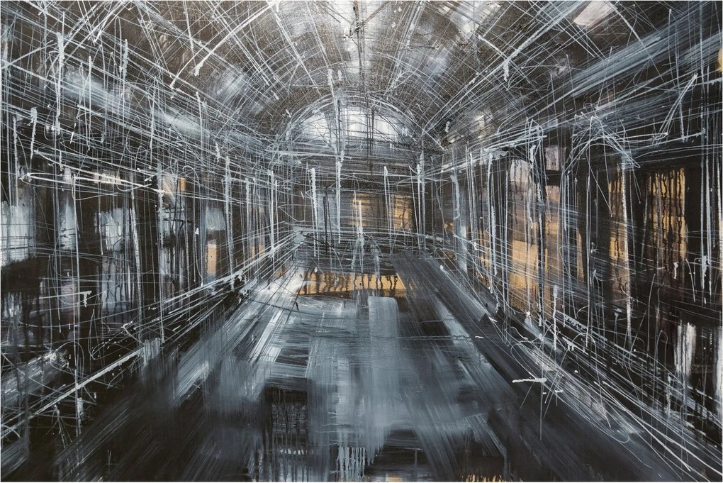 Obraz interiéru starej budovy (90x60 cm)
