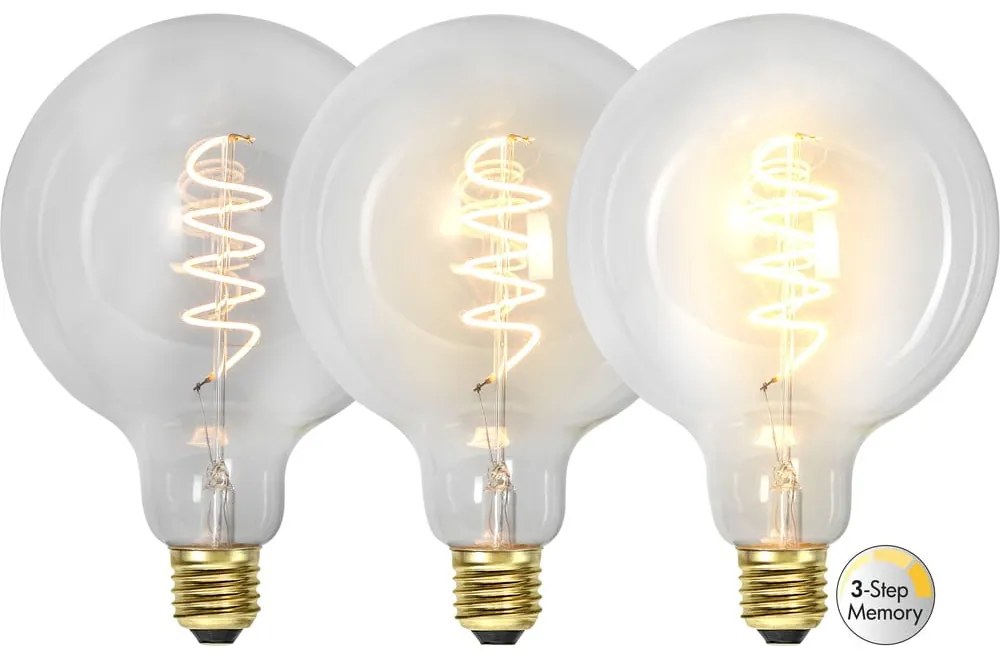 Teplá LED/filamentová žiarovka so stmievačom E27, 4 W Spiral Filament – Star Trading
