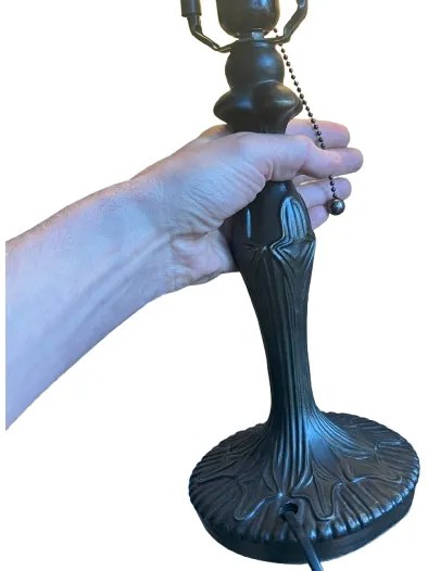 Metal Tiffany lampa na nočný stolík CARAMEL Ø25*42