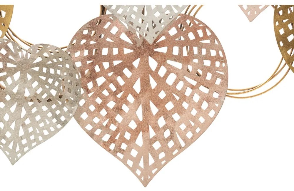 Kovová nástenná dekorácia 91x40 cm Hearts – Mauro Ferretti